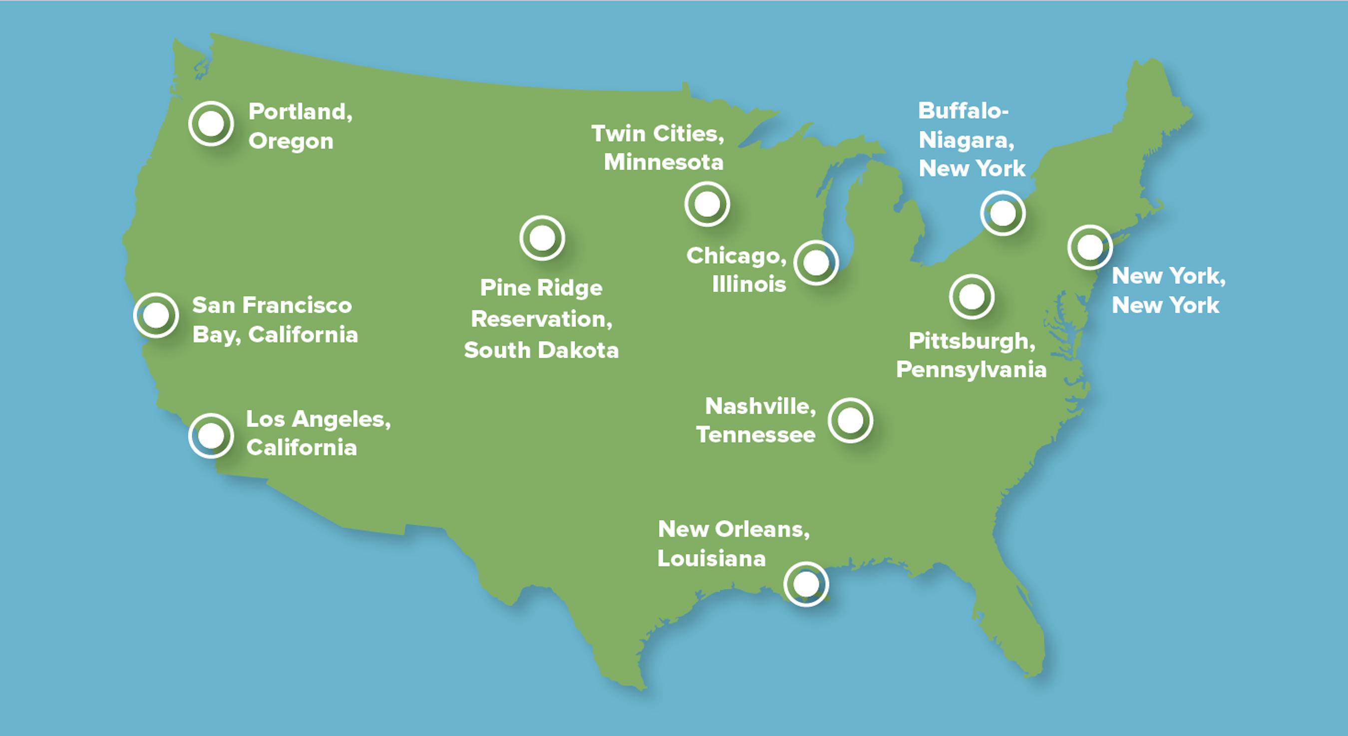 Campaign Healthy Regions Planning Exchange Map